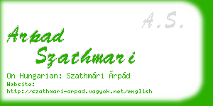 arpad szathmari business card