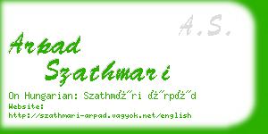 arpad szathmari business card